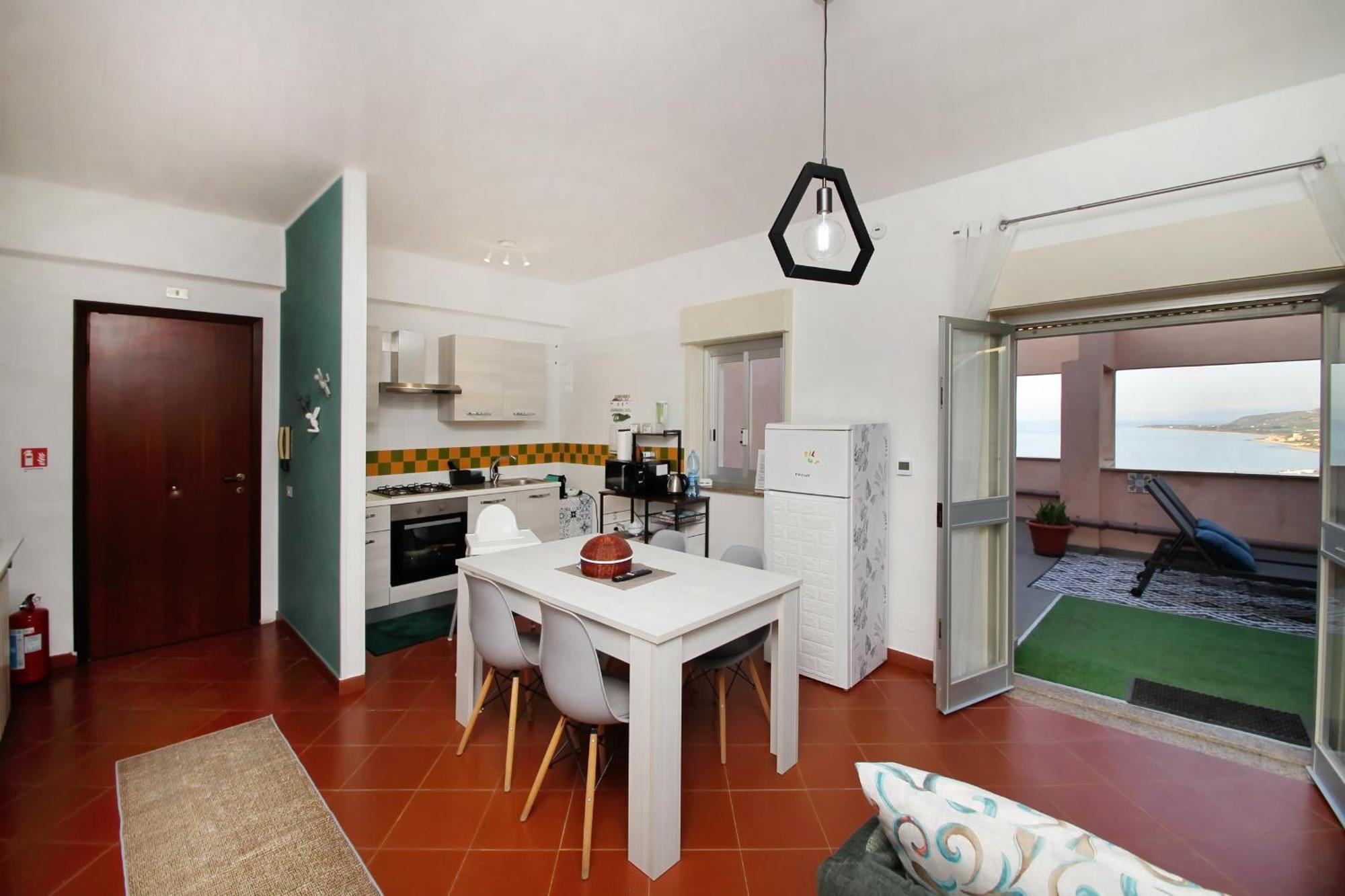 Attico Vista Mare Con Terrazza E Spa Riscaldata Santo Stefano di Camastra Zewnętrze zdjęcie